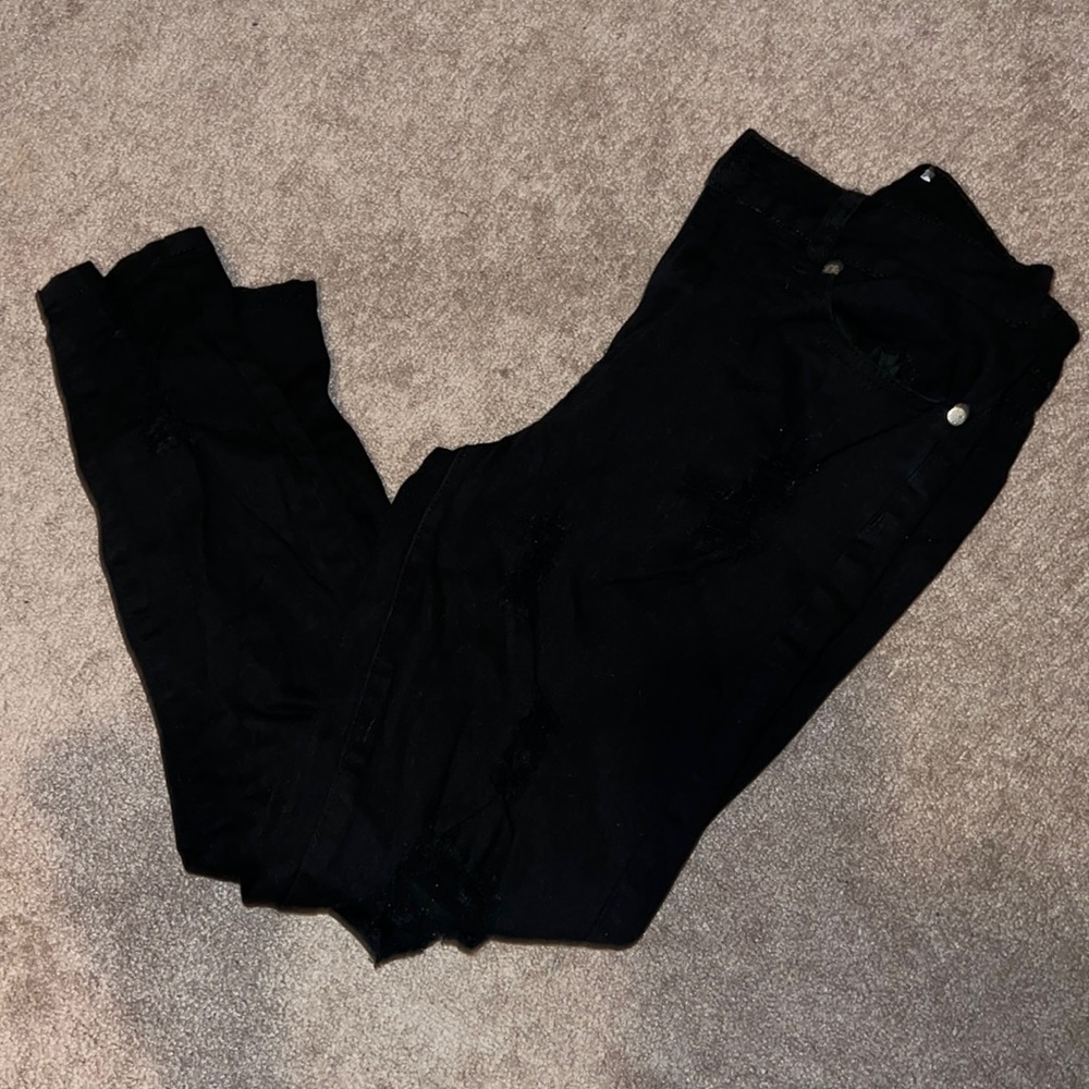 Black skinny jeans